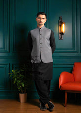 Designer Waistcoat with Shalwar Kameez Suits Huntington New York USA Stylish Branded Waistcoat in Italian Suiting
