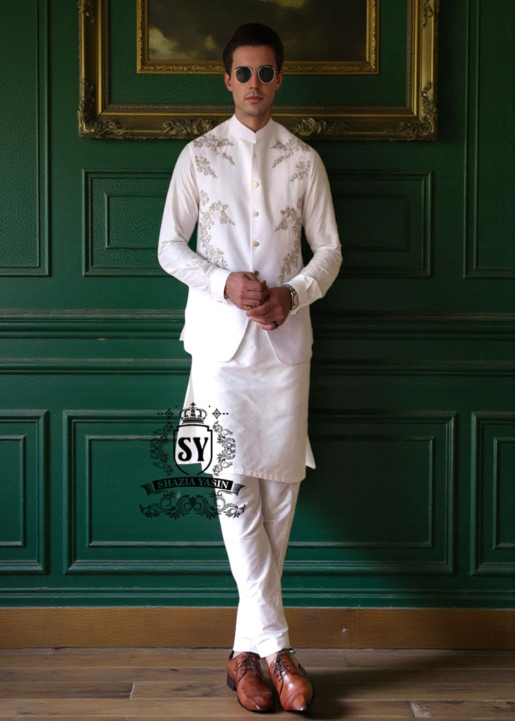 Men's Nikah Waistcoats UK Arlington Virginia USA Bespoke Wedding Waistcoats for Groom Pakistani Waistcoats