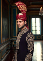 Pakistani Designer Wedding Turban Durham England UK Aitchison Turban Menswear Sherwani Turban