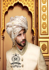 High Quality Banarasi Organza Turban Westford Massachusetts USA Menswear Turban Groom Sherwani Turban