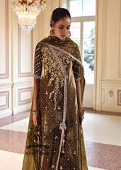 Stunning A-Line Angrakha Frock Green Street UK Buy Pakistani Angrakha Frocks Wedding Party Dresses