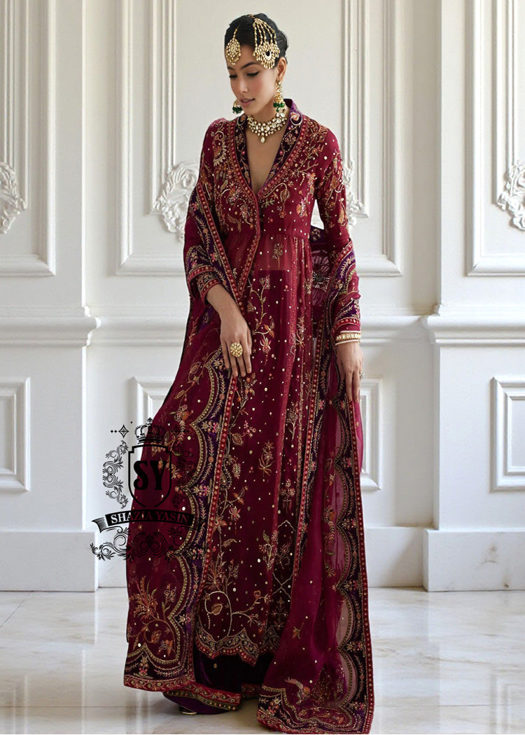 Latest Angrakha Pishwas for Wedding Lincolnwood Illinois USA Pakistani Lehenga for Wedding