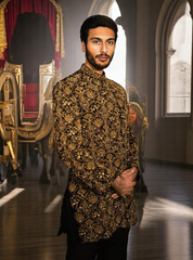 Fully Embellished Mens Sherwani Baltimore Maryland USA Designer Shazia Yasin Mens Sherwani Suit UK USA Canada Australia