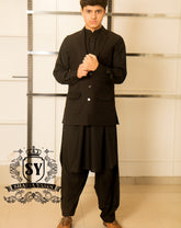 Eid Exclusive Classic Black Waistcoat Elegance for all occasions dressing men on the most important days