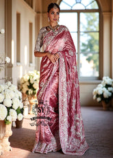 Luxury Wedding Saree Houston Texas TX USA Precious and Sparkling Pakistani Designer Bridal Saree Bridal Collection