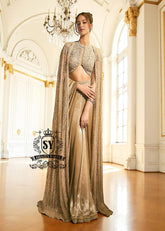 Indian Bridal Saree for Wedding Latest Cape Designs Bell Bar London Wedding Saree Pakistan