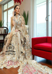 Latest Pakistani Champagne Saree Wedding Dress Online, Saree Designs, Designer Sarees, Saree Collection, buy saree in Pakistan