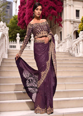 Pakistani Designer Sarees Online Woodside New York NY USA Latest Elegant Pakistani Saree for Bride in USA