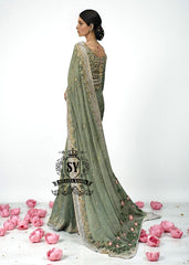 Elegant and Refined Pakistani Bridal Saree Wedding Saree Cardiff Wales UK Pakistani Designer Bridal Saree