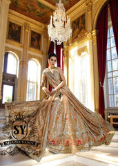 Champagne Gold Calypso Wedding Gown