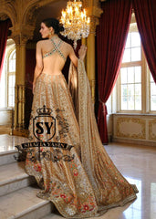 Champagne Gold Calypso Wedding Gown