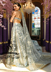 Silver Platinum Hyacinth Backless Bridal Gown