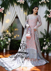 Rose Quartz Alexandrite Bridal Lehenga Pishwas