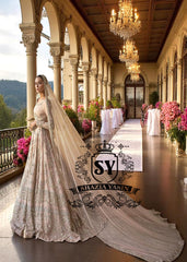Diamond Champagne Tiffany Lehenga and Choli