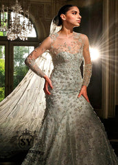 Truly Luxurious Mermaid Gown Dress Paris France Bridal Wear Reception Valima Dresses Special Occasions Pakistan