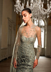 Truly Luxurious Mermaid Gown Dress Paris France Bridal Wear Reception Valima Dresses Special Occasions Pakistan