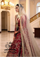 Burgundy Bridal Lehenga Choli Oxford London UK Pakistani Designer Bridal Lehenga Choli Trend