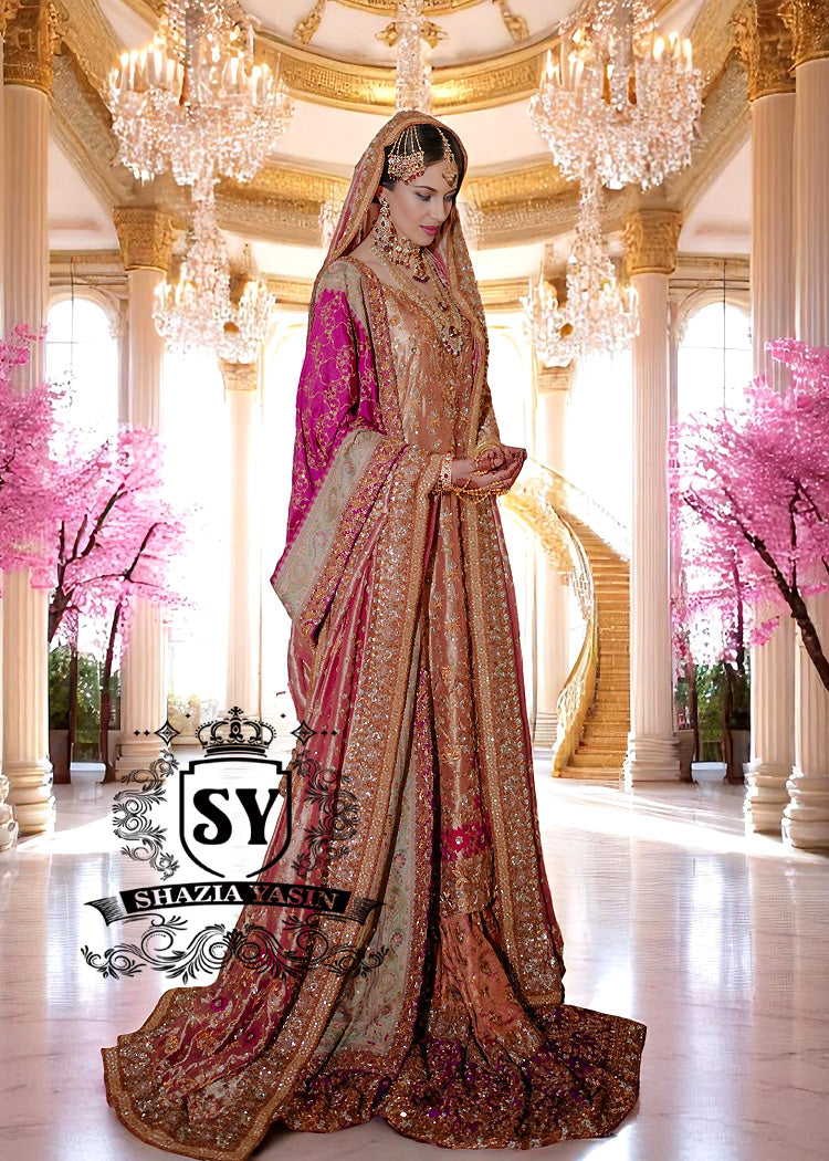 Tea Rose Alhena Farshi Gharara and Long Shirt