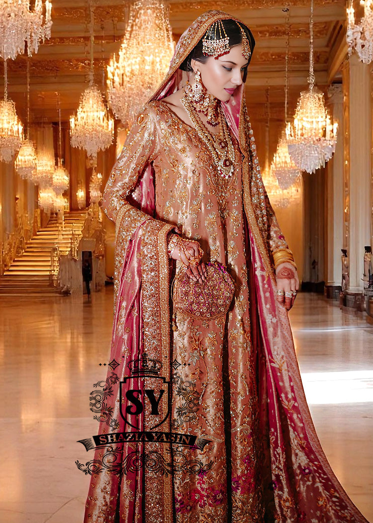 Traditional Farshi Gharara Long Shirt Oakville Ontario Canada Bridal Dress Pakistani