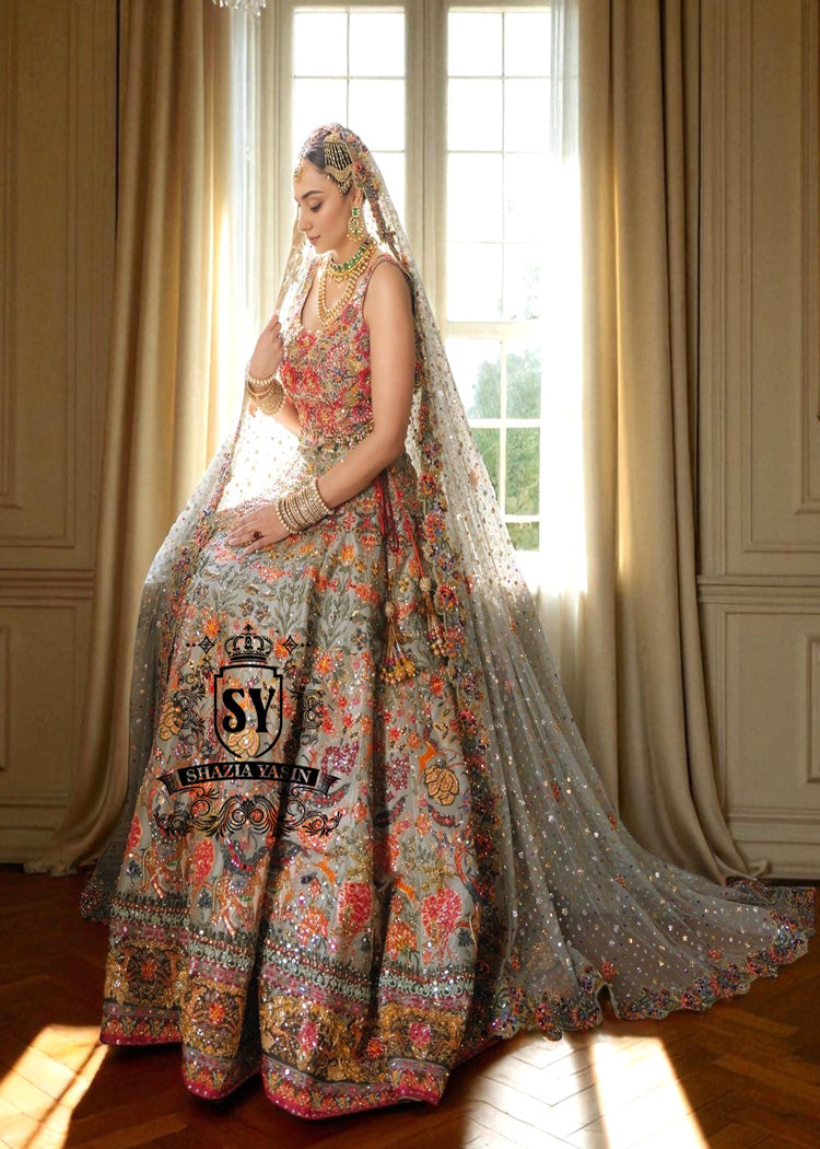 Pakistani Bridal Lehenga Choli Manchester England UK Designer Bridal Dresses Bridal Lehenga Choli