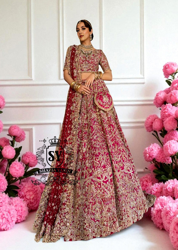 Embellished Lehenga Choli Design for Pakistani Indian Brides Dallas Texas USA Lehenga Choli Designs