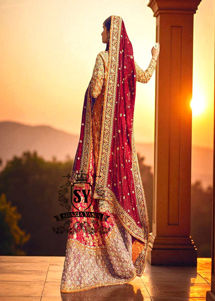Luxury Wedding Dress With Shiny Long Train Dallas Texas USA Latest Bridal Lehenga Designs