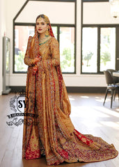 Grenadier Red Lily Farshi Lehenga