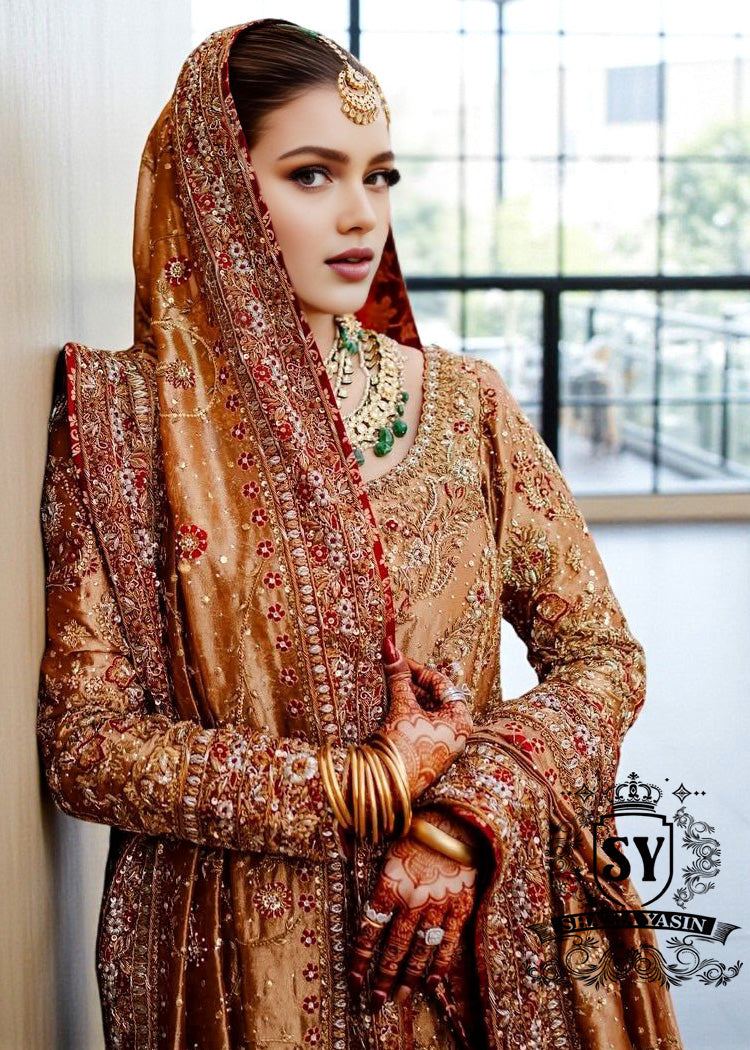 Grenadier Red Lily Farshi Lehenga