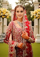 Best Cardinal Red Bridal Dresses Heavy Bridal Lehenga Farshi Lehengas Dallas Texas USA Bridal Dresses Pakistan