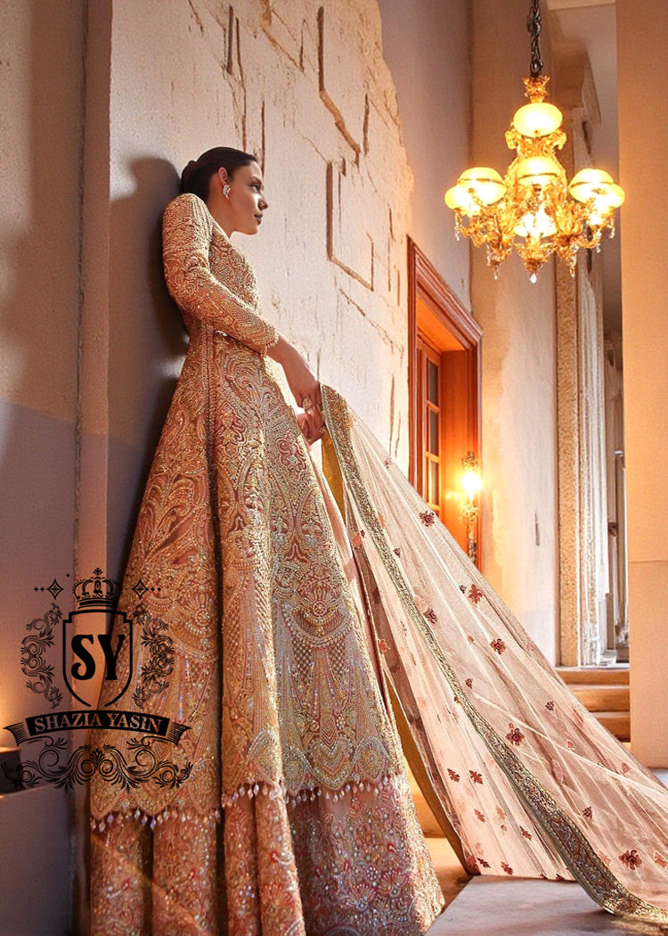 Latest Pakistani Wedding Gown Green Street UK Designer Bridal Jacket and Wedding Lehenga Designs
with Price
