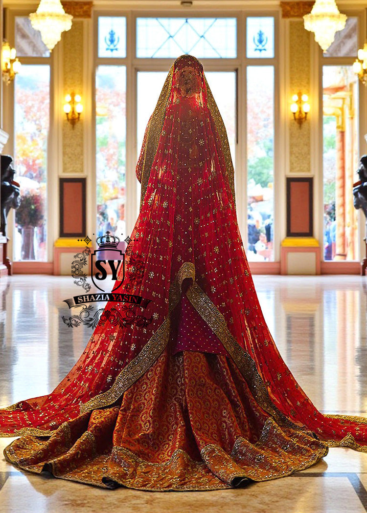 Pakistani Wedding Dresses Farshi Lehenga Phoenix Arizona USA Long Farshi Lehenga Bridal Dresses Pakistan