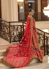 Spanish Red Bridal Dress Pakistani Red Bridal Dress Berkeley California USA Embellished Farshi Lehenga Dress with Price