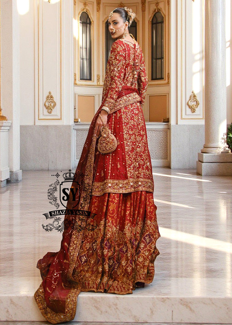 Pakistani Red Bridal Dresses for Barat Luxurios Handwork Heavy Embroidered Organza Bridal Dresses – Shazia Yasin Pakistani Red Bridal Dresses for Barat Luxurios Handwork Heavy Embroidered Organza Bridal Dresses – Shazia Yasin