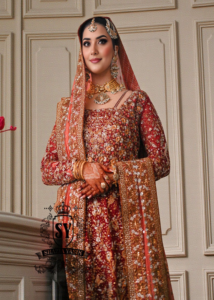 Barn Red Kameez Lehenga for Pakistani Bridal Dresses UK USA Canada Australia Latest Pakistani bridal dresses for barat in 2026 Shazia Yasin Barn Red Kameez Lehenga for Pakistani Bridal Dresses UK USA Canada Australia Latest Pakistani bridal dresses for barat in 2026 Shazia Yasin