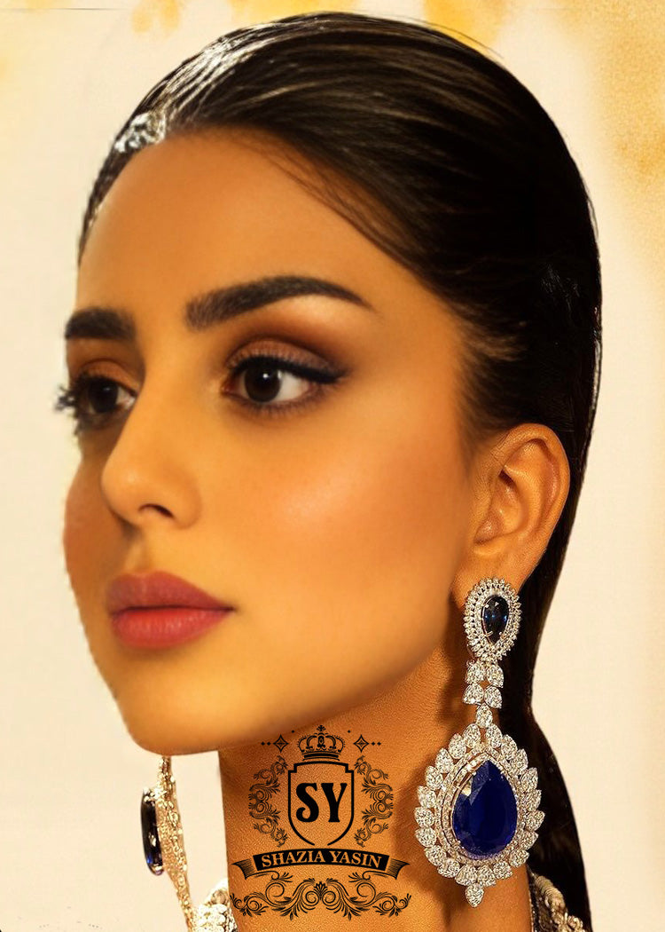 Buy Modern 925 Sterling Silver Dark Indigo Earrings jewels to make your look incredible