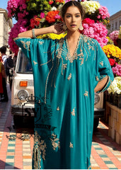 Luxury Kaftan Style Dress With Royal Embellishments UK USA Canada Australia Kaftan Dresses Design in Pakistan