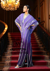 Royal Purple Wedding Guest Kaftan Ras Al Khaimah United Arab Emirates Latest Kaftan Designs with Price