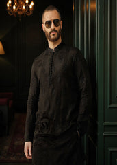 Kurta with Pants for Men in Pakistan Luxury Kurta Pajama Black Designer festive Kurta Dresses Shop UK USA Canada Australia