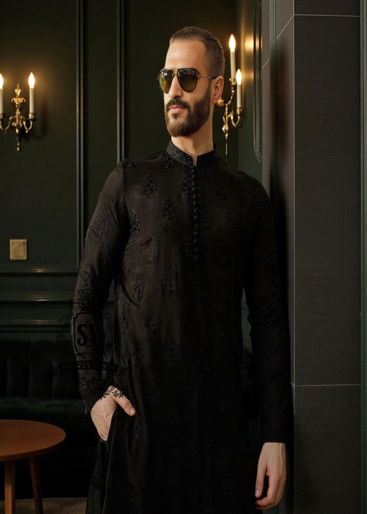 Kurta with Pants for Men in Pakistan Luxury Kurta Pajama Black Designer festive Kurta Dresses Shop UK USA Canada Australia