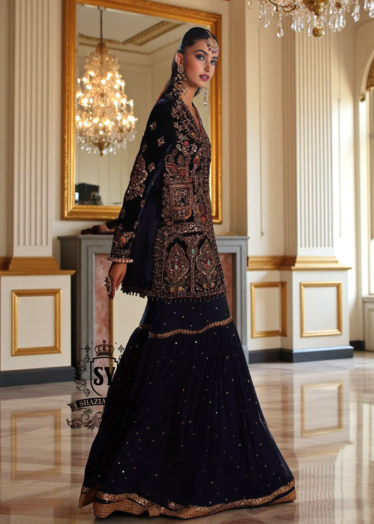 Discover stylish Luxury Pakistani Bridal Party Dress with Gharara Fairfax Maryland USA Bridal and Formal Gharara Collection