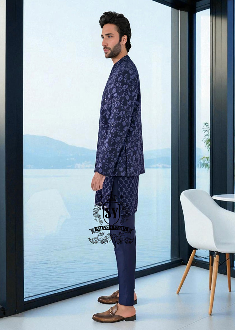 Stylish Embroidered Prince Coat for Mens Pakistan