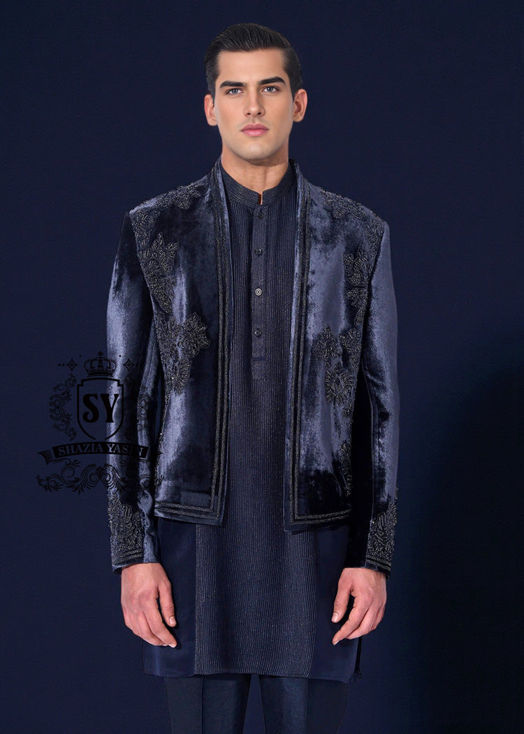 Groom's Prince Coat Men's formal Prince Coat suit Manhattan New York USA Designer Prince Coat Pakistani