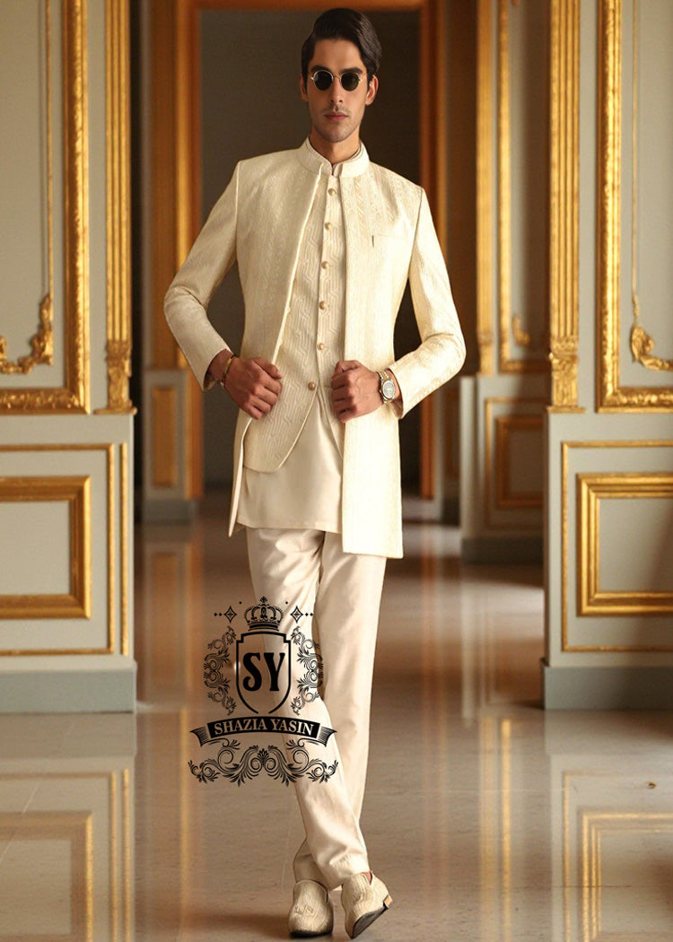 Long Prince Coat for Wedding Nikah Montgomery Village Maryland USA Prince Coat and Kurta Pajama Combinations Online UK USA Canada Australia Norway Sweden Saudi Arabia