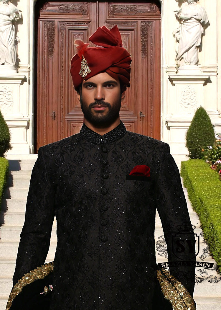 Stylish Embellished Sherwani Suits for Groom Letchworth UK Luxury Mens Sherwani Suits UK