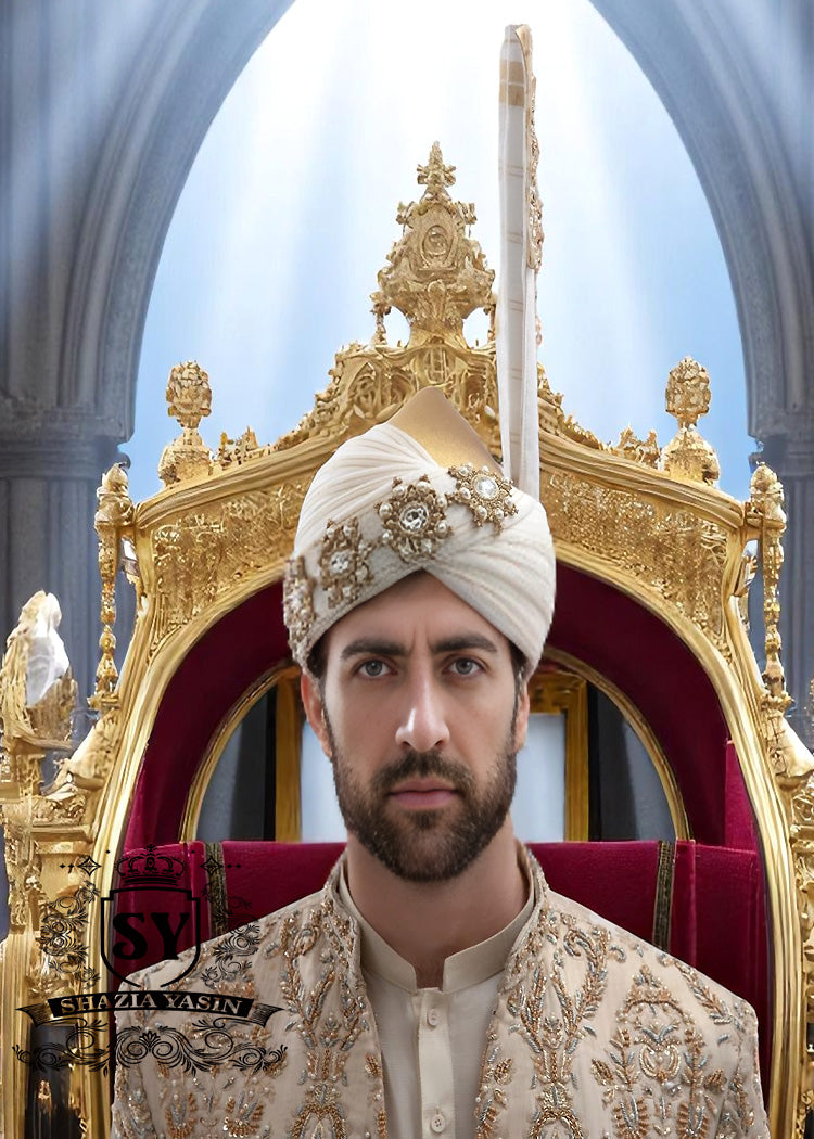 Champagne Raw Silk Embellished Sherwani Al Rayyan Qatar Stylish Embroidered Sherwani Suits UK USA Canada Australia