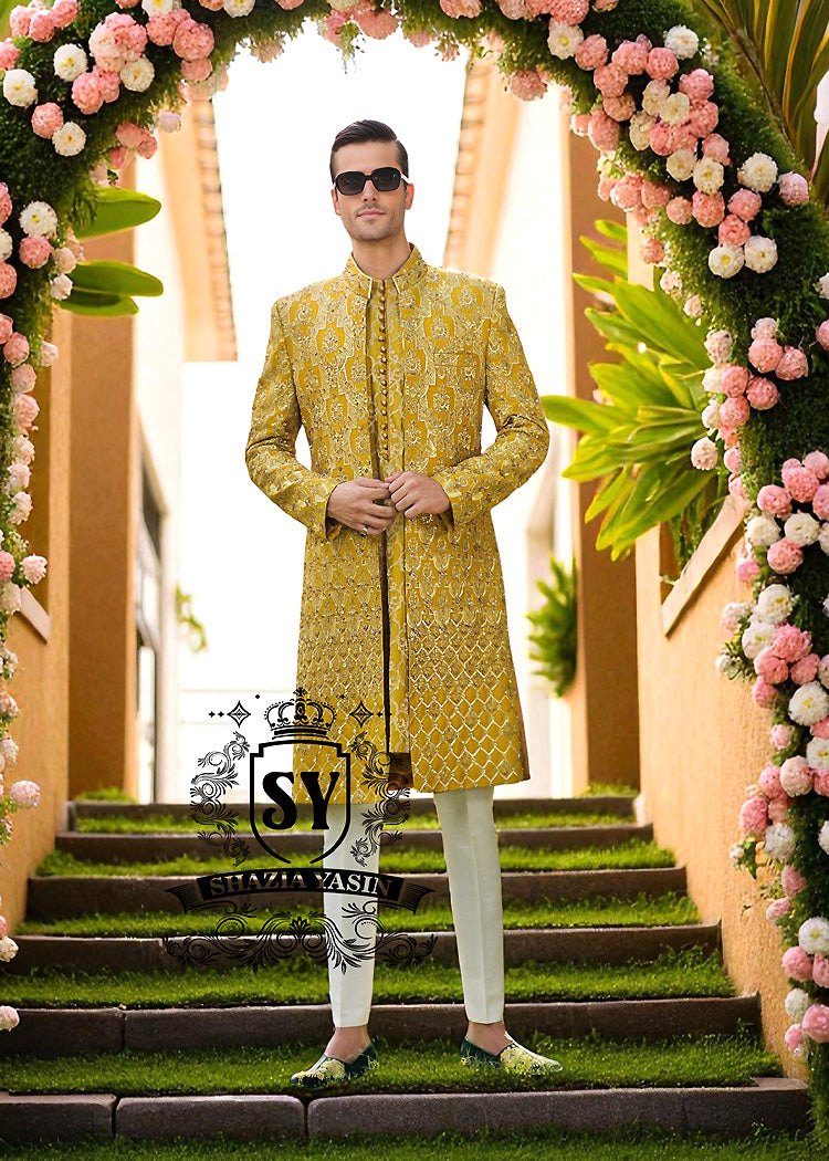 Best Designer Embroidered Sherwani for Mens Montgomery Village Maryland USA Buy Bespoke Sherwani Suits