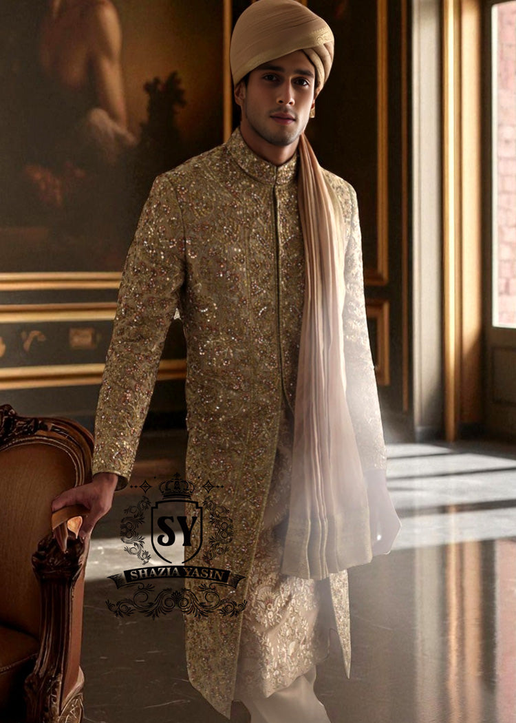 Buy Men's Wedding Sherwani Online UK USA Canada Australia Sherwanis Luxury Collection in Pakistan