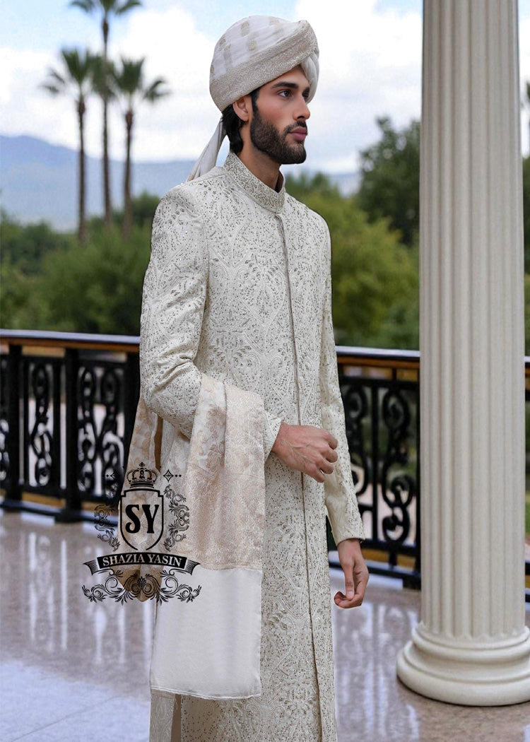 Collection of men's wedding sherwani Latest Sherwani Designs for Groom Rochester New York USA Traditional Pakistani Sherwani Wedding Dresses