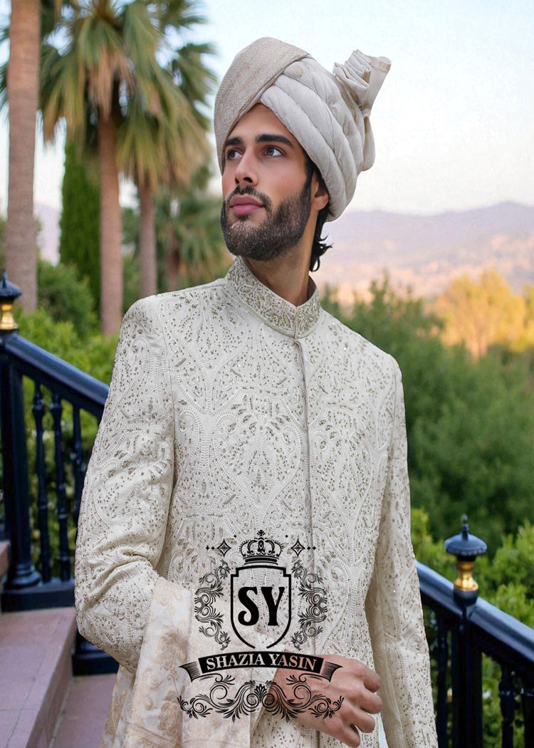 Collection of Latest men's wedding sherwani Designs for Groom Rochester New York USA Traditional Pakistani Sherwani Wedding Dresses