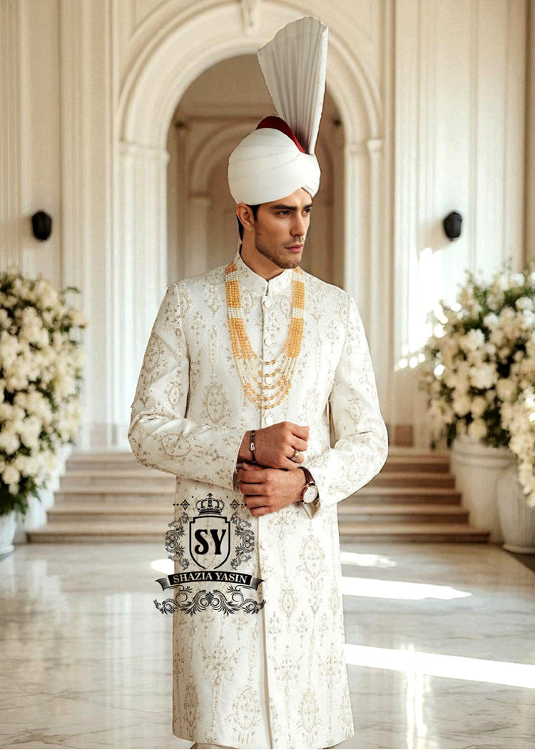 groom's Bespoke Wedding Sherwani Collection 2025 Princeton New Jersey NJ USA Buy Pakistani Sherwani For Groom